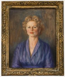 Thomas Baines - Framed 20th Century Oil, Portrait of Edith