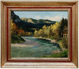 Johannes Schütz - Framed Early 20th Century Oil, Late Summer