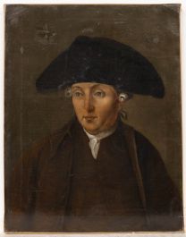Dutch School - 18th Century Oil, Gentleman in a Tricorne Hat