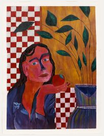 Lorella Bianco - 2022 Oil, The Waiting Room