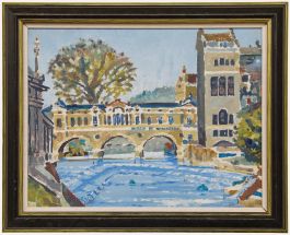 W. Mckillop - 1974 Oil, Pulteney Bridge
