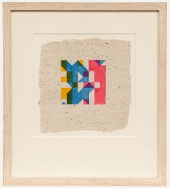 Framed Contemporary Watercolour - Puzzled