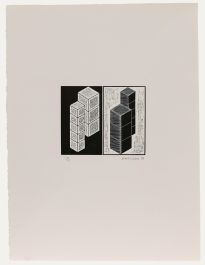 John Mitchell - 1988 Woodcut, Light and Dark