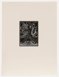 Harry Snook - 1989 Woodcut, Abstract Landscape