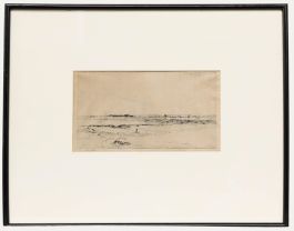 Oliver Hall - 1898 Etching, Mossland: Sunderland Point