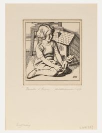 Harold Williamson - 1936 Engraving, Pamela and Susan