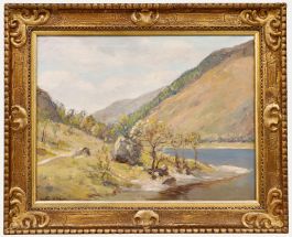 Walter McAdam - Early 20th Century Oil, Springtime in the Trossachs