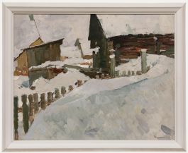 Leonid Nikolaevich Kolmkov - Framed Mid 20th Century Oil, Sina