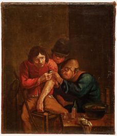 After Adriaen Brouwer - 18th Century Oil, The Village Surgeon