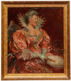 Curt Hoppe-Camphausen (1877-1947) - Framed Oil, The Fancy Dress Party