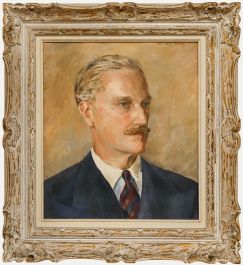 William Fisher - 20th Century Oil, Portrait of Mr Fred Chitty