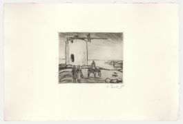 Rudolf Koch (1902-1985) - 20th Century Etching, The Tower
