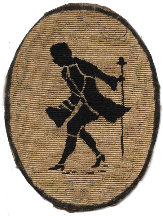 19th Century Embroidery of Man in 18th Century Costume