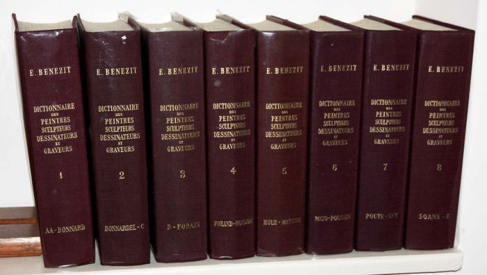 Benezit Dictionaire des Peintres Scultpeurs 1966 en Francais.