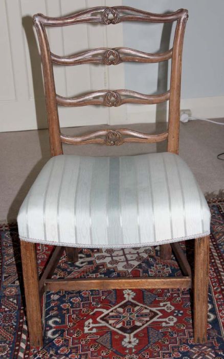 George III Mahogany Ladder Back Chair