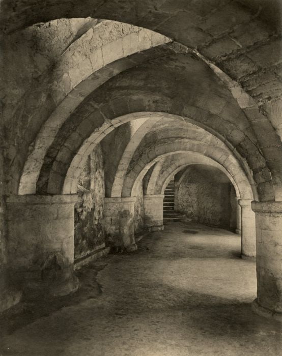 Bolas - Antique Photo The Crypt of Gloucester Cathedral