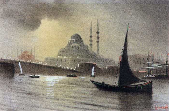 Lazaroff - Constantinople 1937 Mosque Sultan Soliman Magnifique
