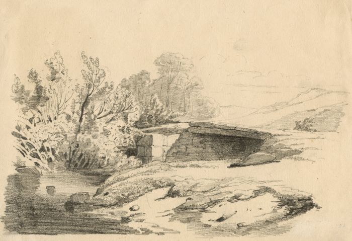 Fine 19C Italian Pencil Drawing