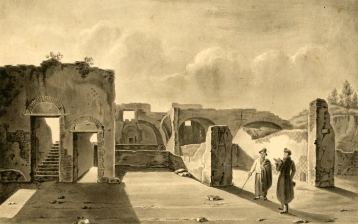 Excellent 19th Century Italian Monochrome  Watercolour