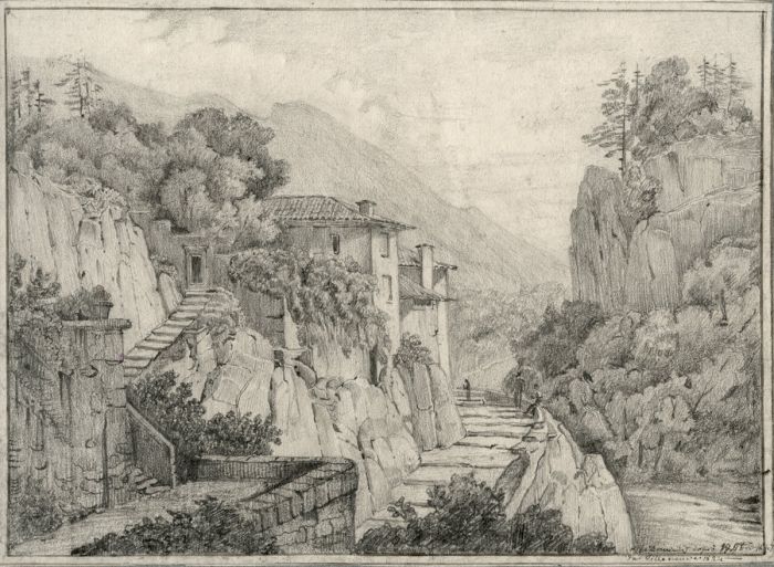 Excellent Early 19th Century Italian Pencil Drawing