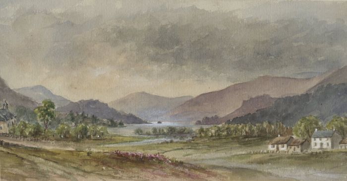 Edith M. Barratt - Loch Tay - Killin 1867 Watercolour