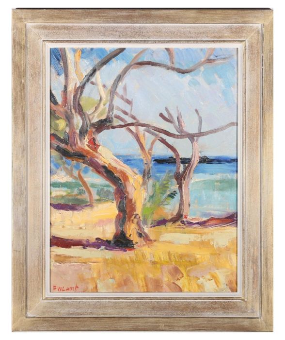 Peter W. Lamb (1905-1963) - 20th Century Oil, Trees In Technicolor