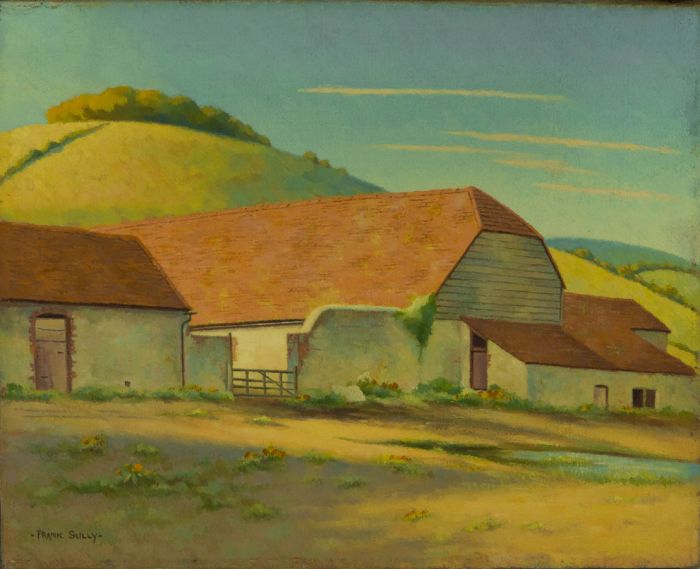 Frank Sully - Mid 20th Century Oil, Charlton, Sussex