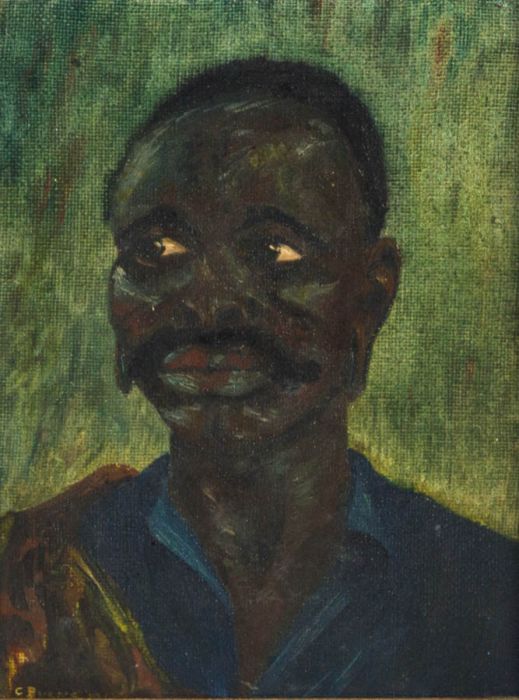 C. Burns - Contemporary Oil, Portrait of a Man
