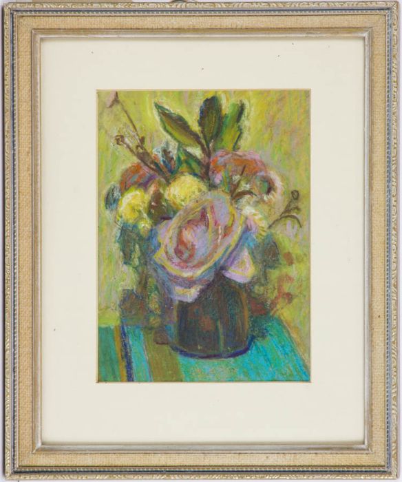 John Powell - Fine 1983 Pastel, Blue Moon Rose