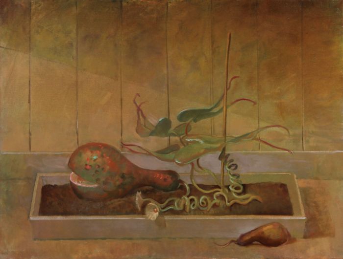 Julian Gordon Mitchell - Contemporary Oil, Vegetable Patch