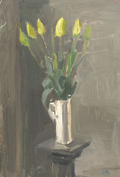 Gilbert Adams FRPS (1906-1996) - Mid 20th Century Oil, Flowers in Vase