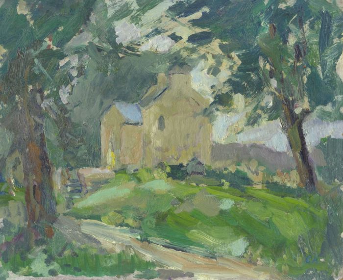 Gilbert Adams FRPS (1906-1996) - Mid 20th Century Oil, Country House
