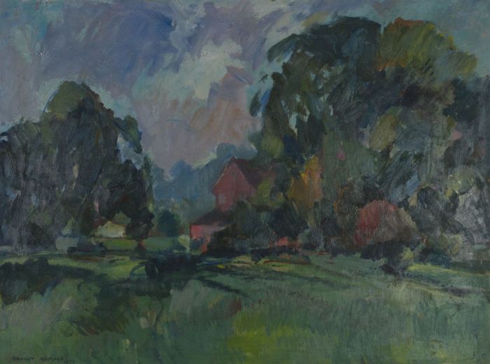 Gilbert Adams FRPS (1906-1996) - 1977 Oil, Landscape