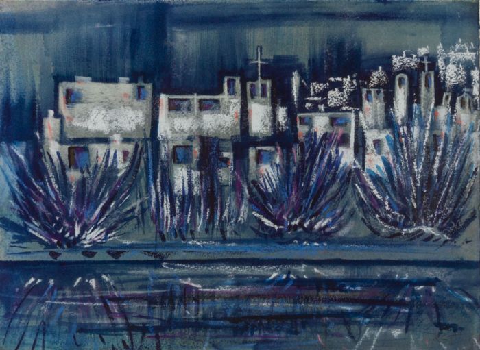 Rosalind Adams (née Thuillier) - Contemporary Watercolour, The River Houses