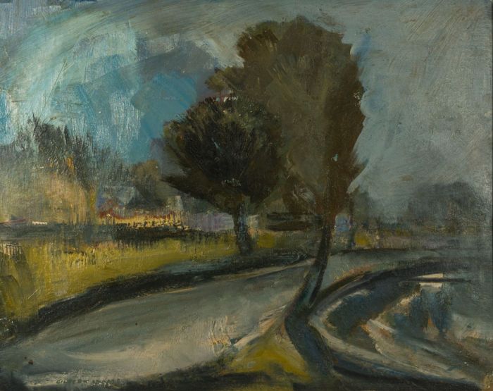 Gilbert Adams FRPS (1906-1996) - 1969 Oil, Trees by Water
