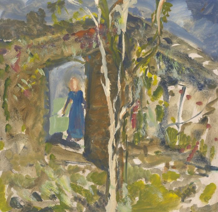 Gilbert Adams FRPS (1906-1996) - Mid 20th Century Oil, Looking Out to the Garden