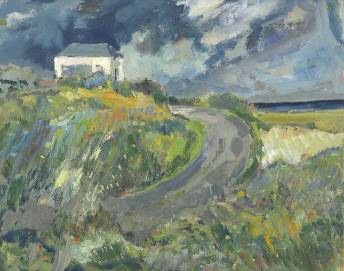 Gilbert Adams FRPS (1906-1996) - Mid 20th Century Oil, Coastal Road