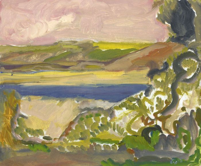 Gilbert Adams FRPS (1906-1996) - Mid 20th Century Oil, View of Lake