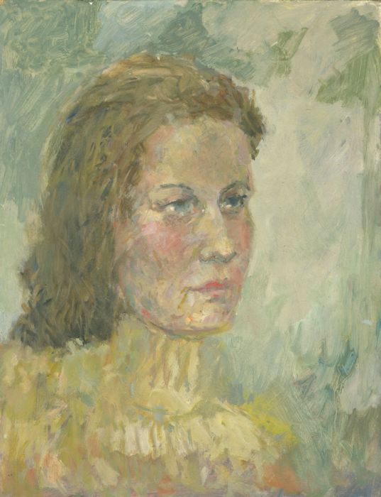 Gilbert Adams FRPS (1906-1996) - Mid 20th Century Oil, Portrait of a Woman