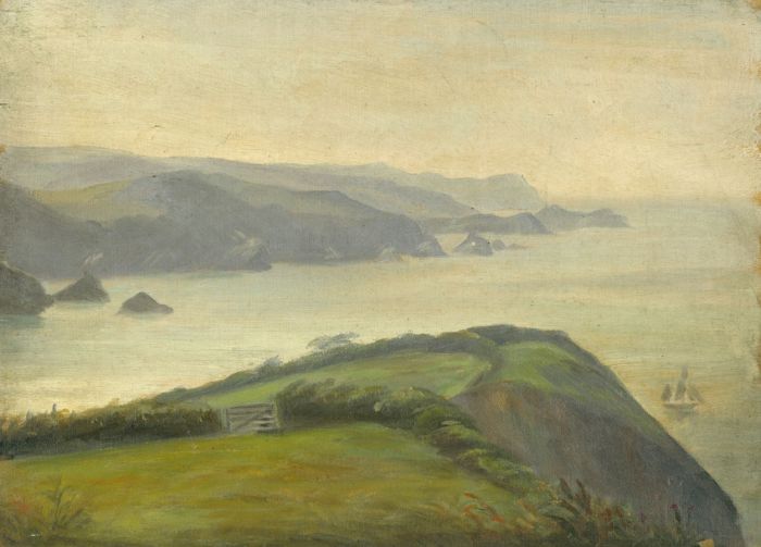 Edwin Philip Corin (1863-1940) - Early 20th Century Oil, A View from the Coast