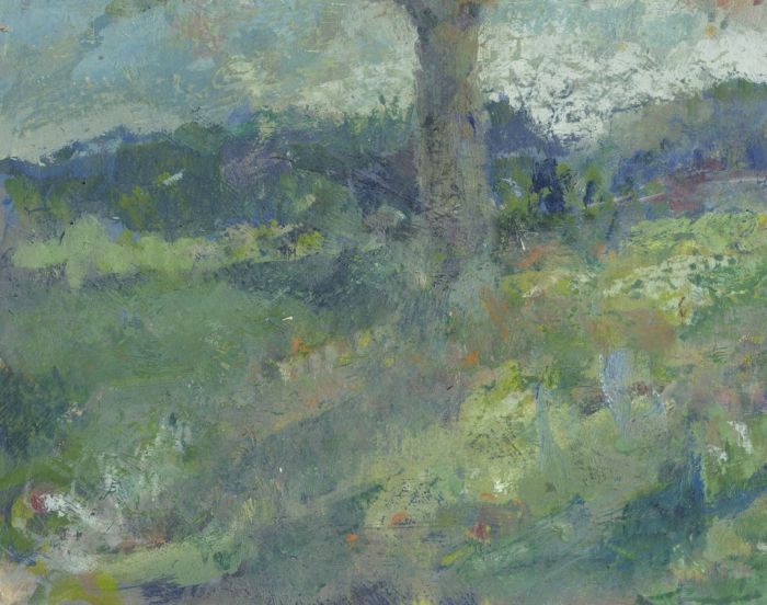Gilbert Adams FRPS (1906-1996) - Impressionistic Mid 20th Century Oil, Meadow
