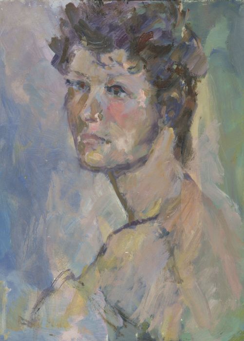 Gilbert Adams FRPS (1906-1996) - Mid 20th Century Oil, Portrait of a Woman