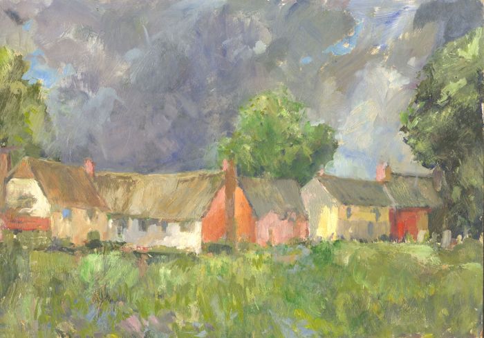 Gilbert Adams FRPS (1906-1996) - Mid 20th Century Oil, Country Cottages