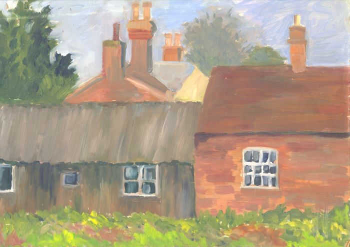 Gilbert Adams FRPS (1906-1996) - Mid 20th Century Oil, House