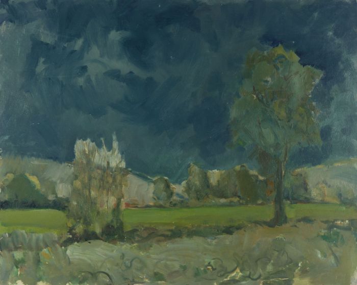 Gilbert Adams FRPS (1906-1996) - Mid 20th Century Oil, Landscape with Tree