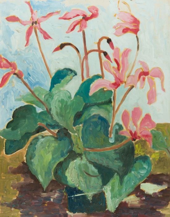 Gilbert Adams FRPS (1906-1996) - Mid 20th Century Oil, House Plant