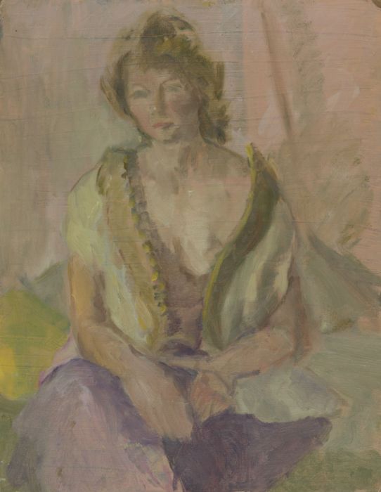 Gilbert Adams FRPS (1906-1996) - Mid 20th Century Oil, Portrait of a Woman