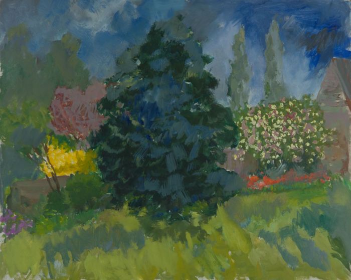 Gilbert Adams FRPS (1906-1996) - Mid 20th Century Oil, Garden