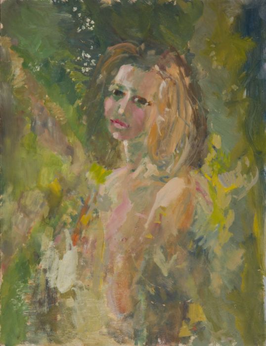 Gilbert Adams FRPS (1906-1996) - Mid 20th Century Oil, Impressionist Portrait