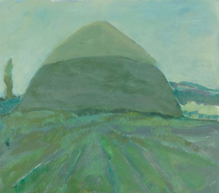 Gilbert Adams FRPS (1906-1996) - Mid 20th Century Oil, Blue Landscape